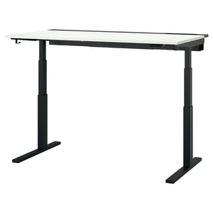 Telaio Scrivania Elettrico Regolabile Con Ruote Bloccabili - Motore Potente Fino A 99,8 Kg - Gambe Estensibili E Vassoio Cavi