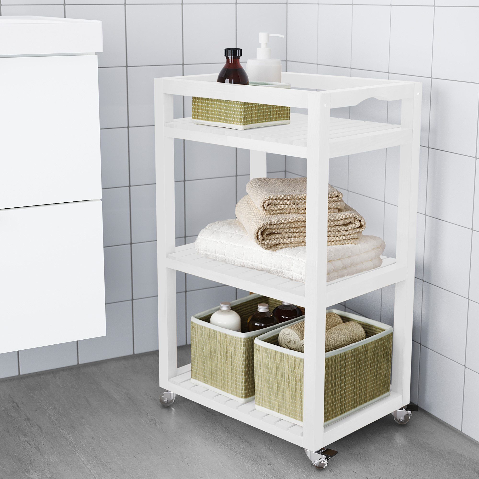 MOLGER Carrello, bianco, 33x47x76 cm - IKEA IT