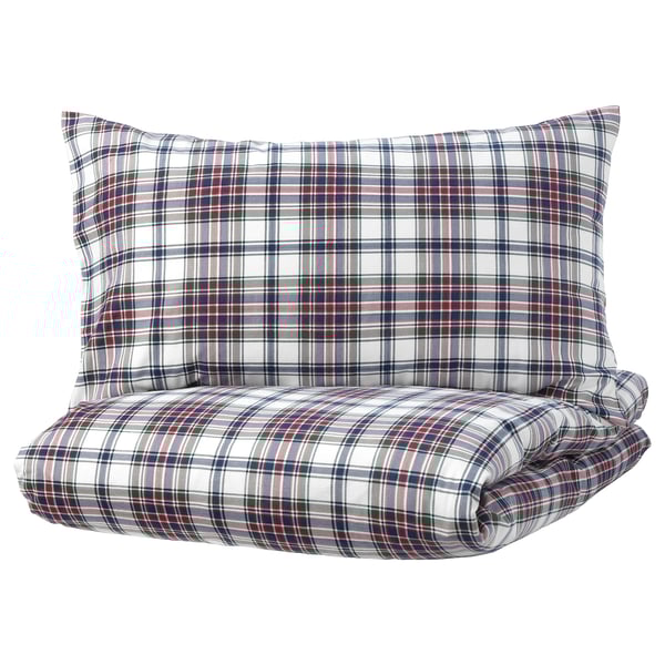 Mossruta Copripiumino E 2 Federe Fantasia A Quadri 240x220 50x80 Cm Ikea It