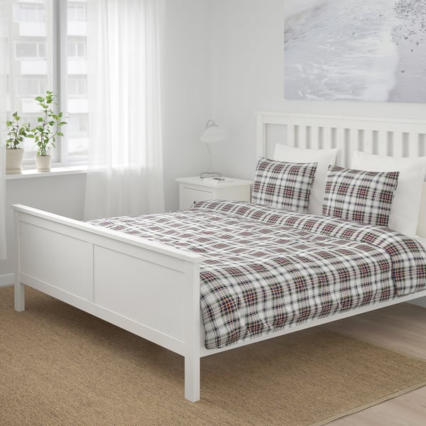 Mossruta Copripiumino E 2 Federe Fantasia A Quadri 240x220 50x80 Cm Ikea It