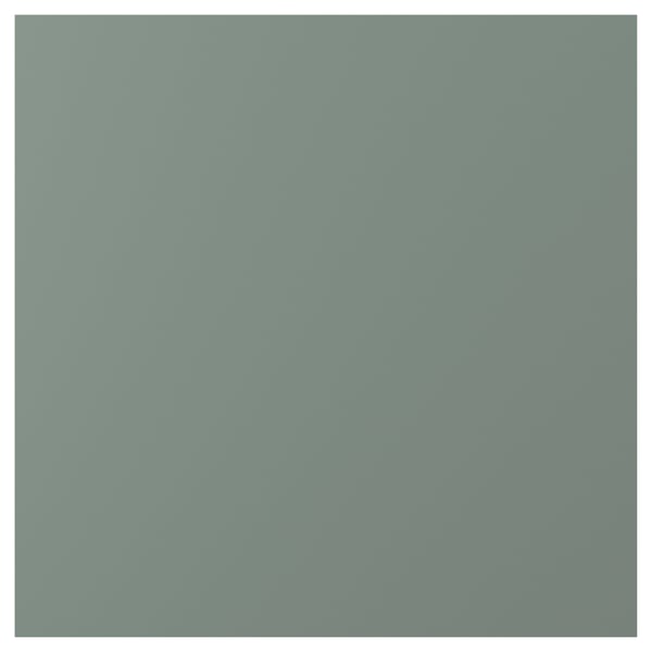 Anta quadrata NICKEBO grigio-verde, finitura opaca liscia, bordi dritti moderni.