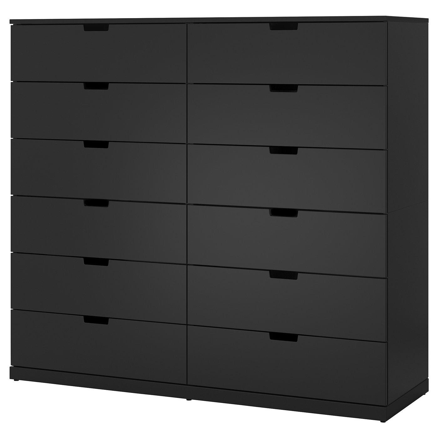 NORDLI: grigio scuro, ampia cassettiera con 9 cassetti. Design moderno e minimalista per un ampio spazio di archiviazione.