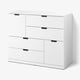 NORDLI Cassettiera con 6 cassetti, bianco, 120x99 cm