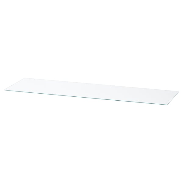Mensola in vetro NORDLI, trasparente e moderna.