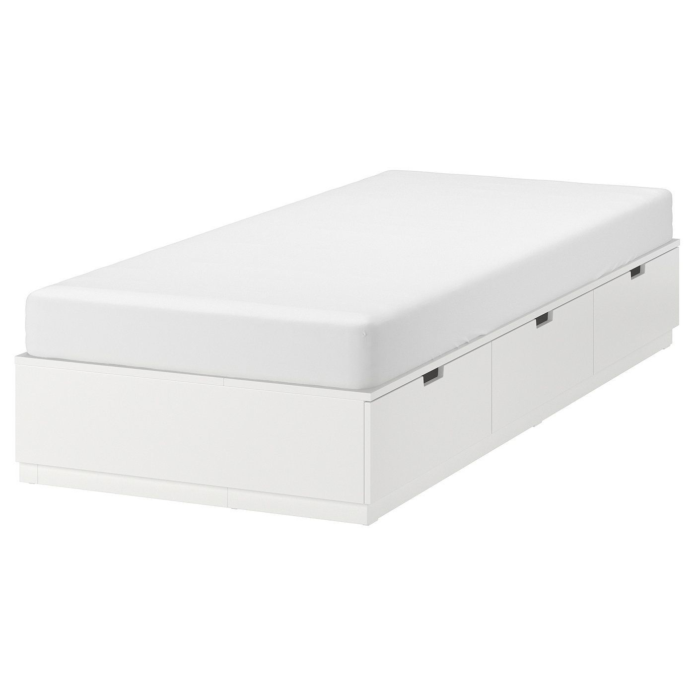 nordli struttura letto con cassetti bianco 90x200 cm