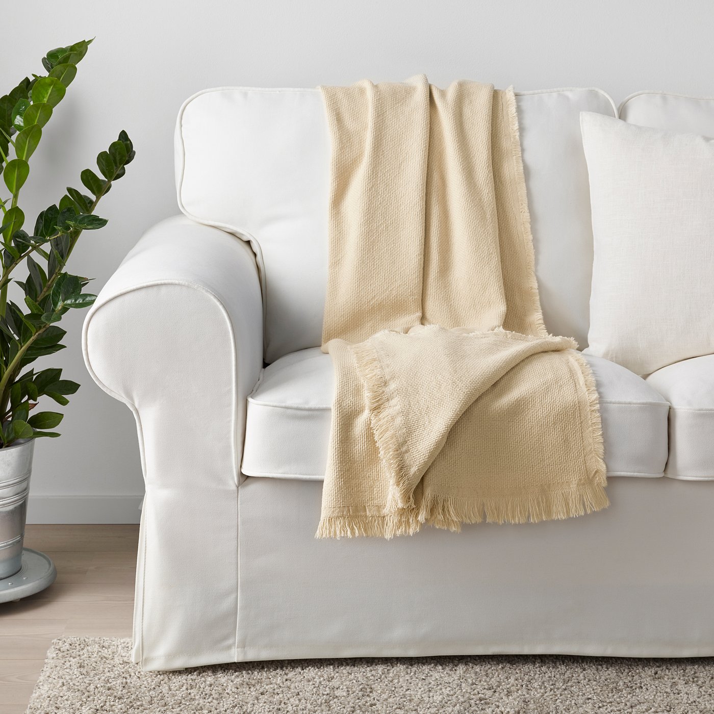 Oddrun Plaid Color Naturale Beige 130x170 Cm Ikea It