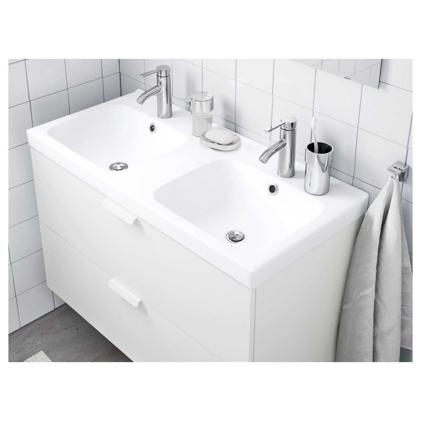 Odensvik Lavabo A 2 Vasche 103x49x6 Cm Ikea It Lavandino Bagno Due Vasche