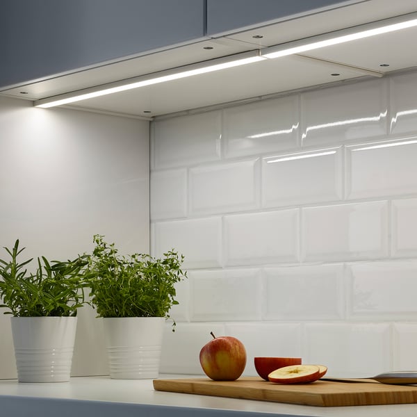 OMLOPP Illuminazione sottopensile a LED, bianco, 60 cm - IKEA