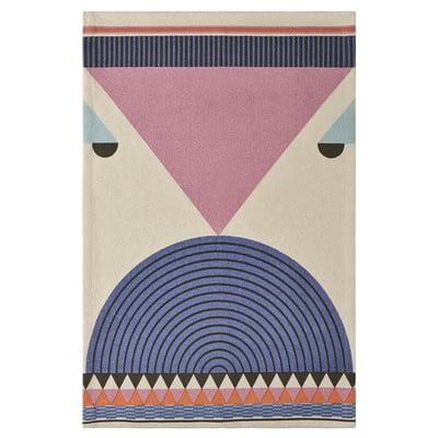 OMMJÄNGE arte murale in cotone, disegno geometrico colorato.