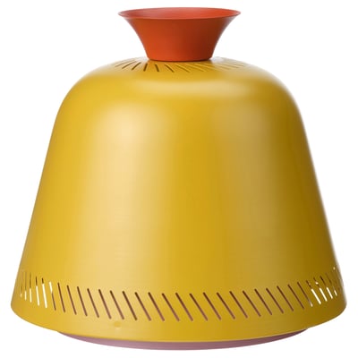 Lampada gialla OMMJÄNGE; forma a campana; acciaio; stile rustico.