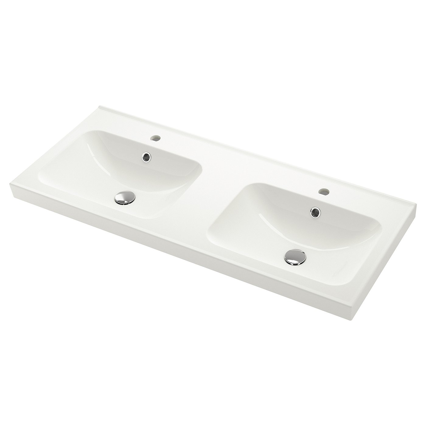 ORRSJÖN Lavabo doppio - bianco 122x49 cm