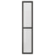 Anta in vetro OXBERG per libreria billy, design moderno con cornice nera, forma rettangolare, pannelli in vetro temperato trasparente.