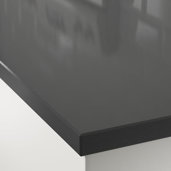 OXSTEN Piano di lavoro su misura - grigio scuro effetto ...