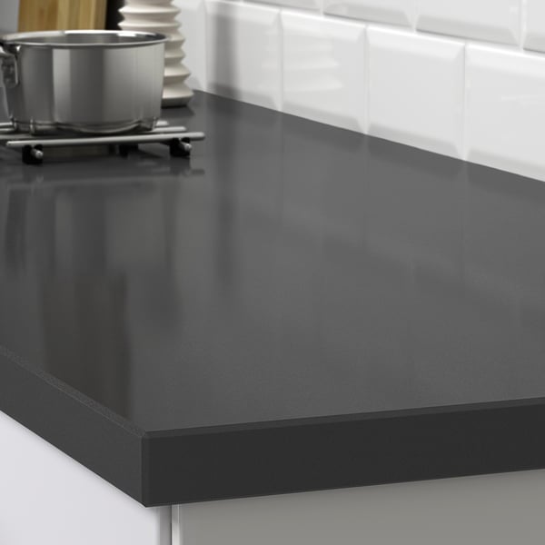 OXSTEN Piano di lavoro su misura - grigio scuro effetto ...