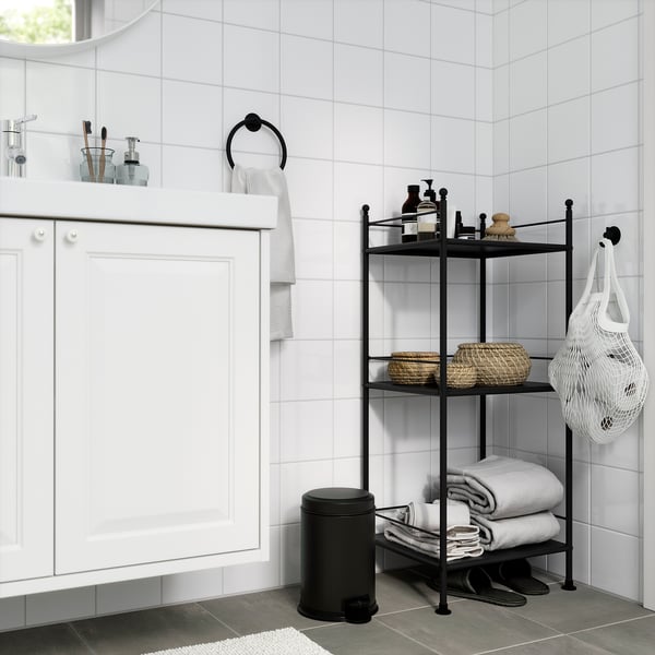 PÄRLSLINKE Secchio dell'immondizia, nero, 3 l