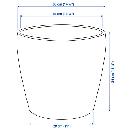 Illustrazione con le misure del prodotto: PERSILLADE.