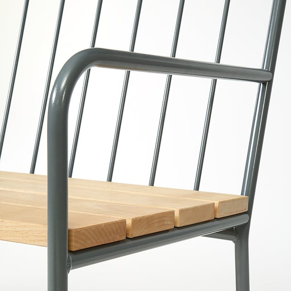 Prastholm Panca Con Schienale Da Giardino Grigio Ikea