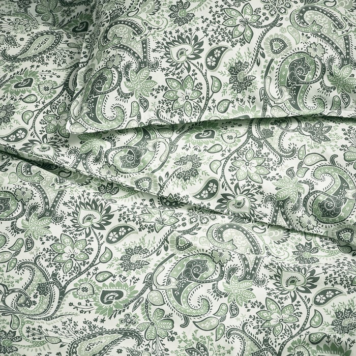 Catherine Lansfield Set Copripiumino Singolo Reversibile – Fantasia Tigre E Foglie Tropicali, In Policotone Verde, Con Federa (135x200 Cm + Federa 50x75 Cm) - 5