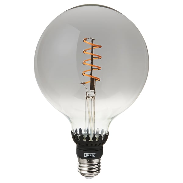 Rollsbo Lampadina Led E27 200 Lumen Intensita Luminosa Regolabile Globo Vetro Trasparente Grigio 125 Mm Ikea It
