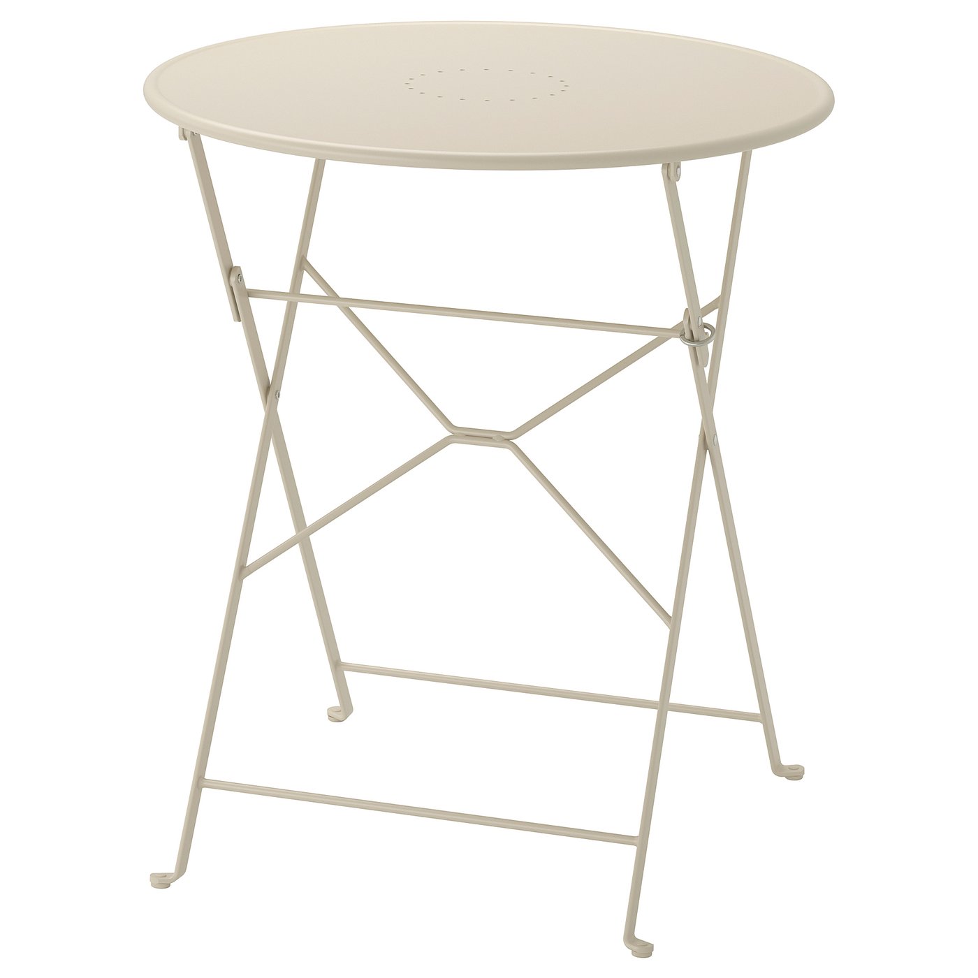 SALTHOLMEN Tavolo da giardino, pieghevole beige, 65 cm - IKEA