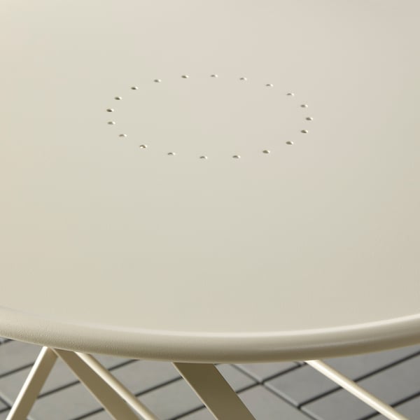 SALTHOLMEN Tavolo da giardino, pieghevole beige, 65 cm - IKEA