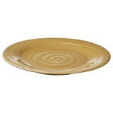 SANDSKÄDDA: piatto in ceramica giallo ocra, gres rustico, forma rotonda, design ocra.