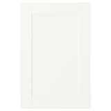 Pannello porta SANNIDAL bianco, parte del contenitore platsa, design semplice e pulito, realizzato in fibra di legno e truciolare.