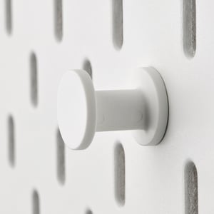 Ikea Skadis Ganci Grigi Parete, Confezione Da 3, Per Accessori E Utensili, Acciaio Zincato
