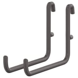 IKEA Skadis – Set Di 3 Ganci Grigi Per Pannello Forato, Acciaio Zincato, Organizer Da Parete Per Chiavi E Utensili - 5