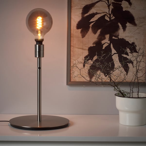 SKAFTET Base per lampada da tavolo, nichelato, 38 cm - IKEA