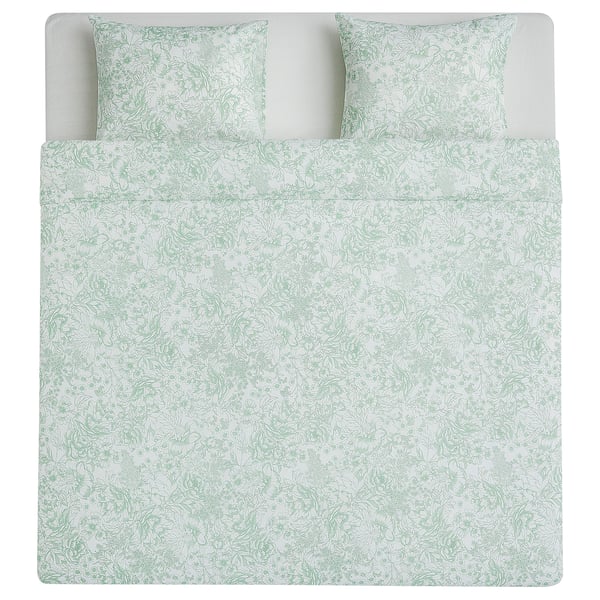 Skogsstarr Copripiumino E 2 Federe Verde 240x220 50x80 Cm Ikea It