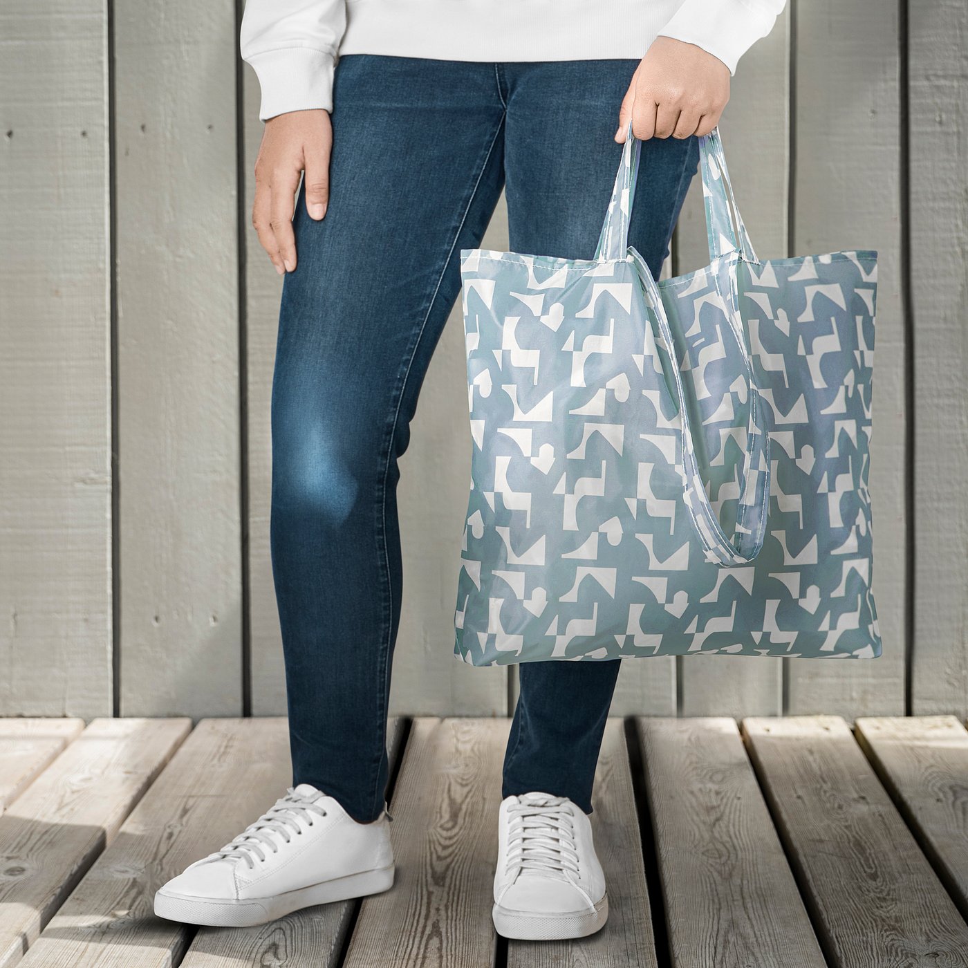 Borsa Ikea HÄSTHAGE 100% Cotone - Tela Per La Spesa Cavallo - Manico Mano/Spalla 40x40 Cm