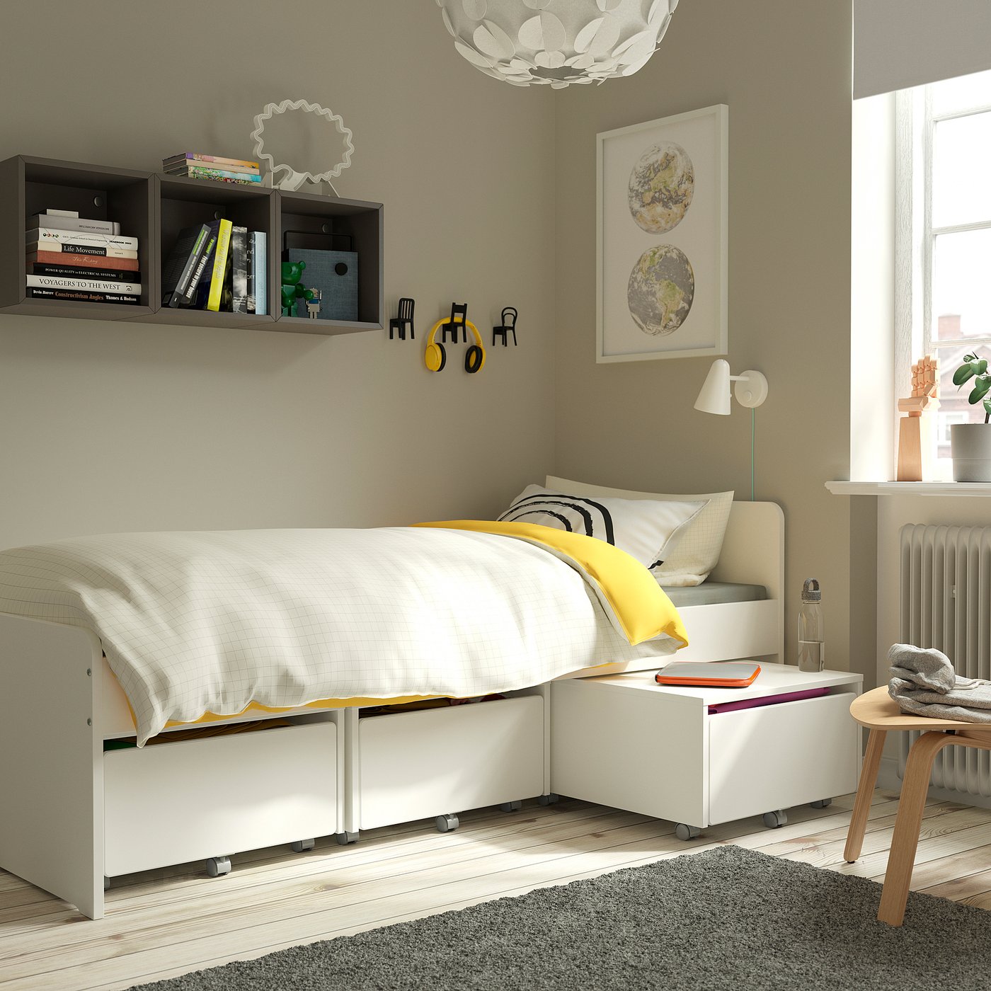 Ikea Bed Letto Contenitore Malm MALM Bed Structure With Container