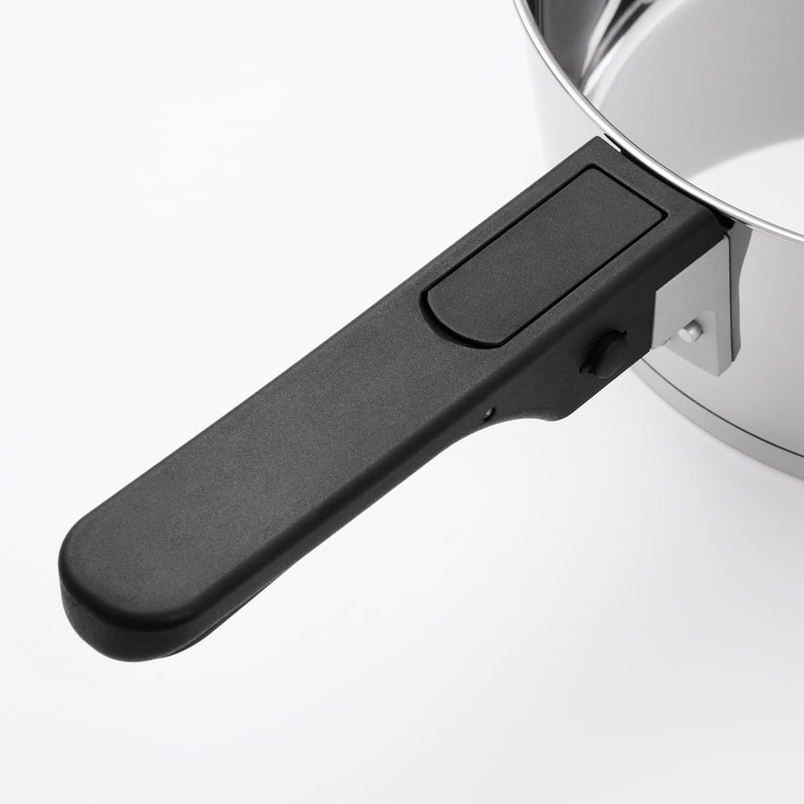 Manico Rimovibile Per Pentole E Padelle Nagyphgar - Universale, Antiscivolo, In Bachelite E Silicone, Nero