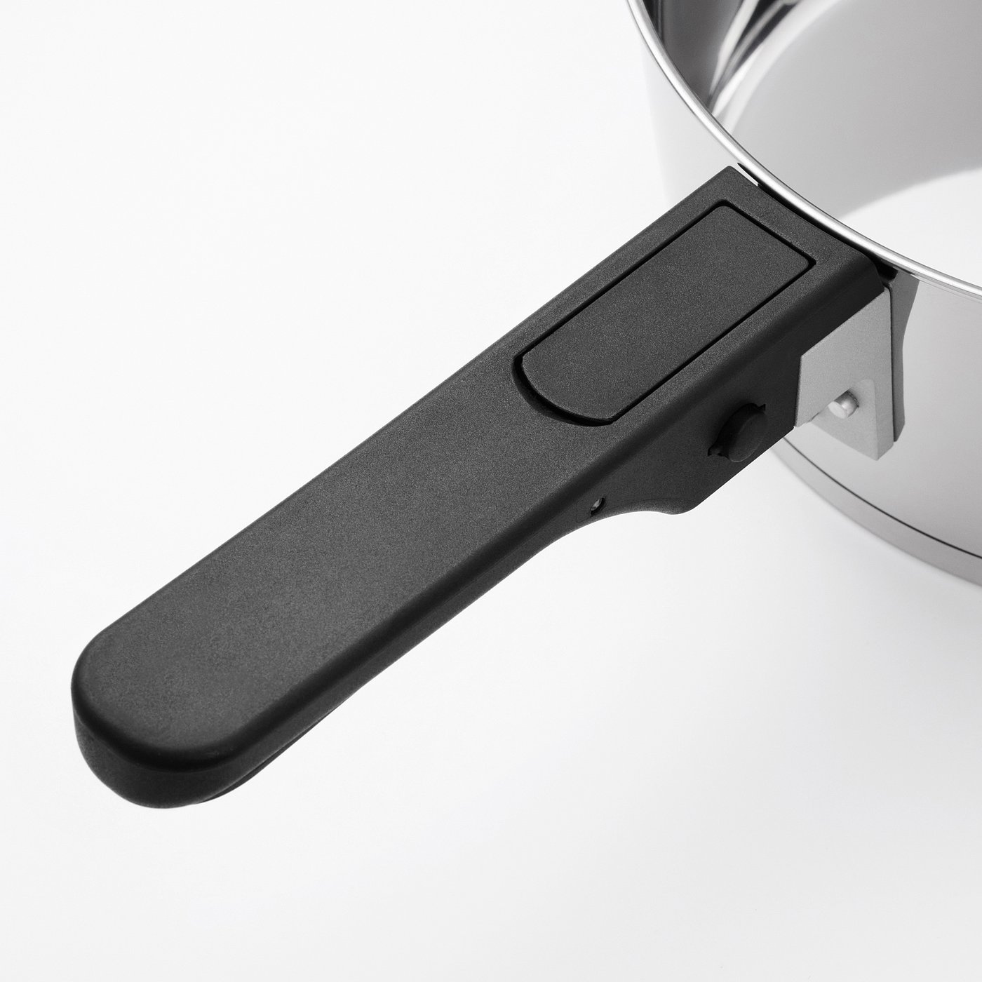 Manico Rimovibile Per Pentole E Padelle Nagyphgar - Universale, Antiscivolo, In Bachelite E Silicone, Nero