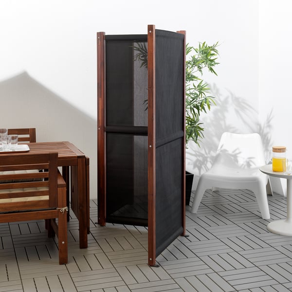 SLÄTTÖ Separé da giardino, nero, mordente marrone IKEA IT