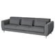 Divano moderno grigio, SLATORP, con cuscini regolabili, gambe eleganti e design confortevole e di supporto.