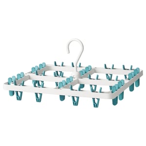 Bakecat Mollette e sacchetto per mollette, 40 mollette in plastica per stendibiancheria con borsa