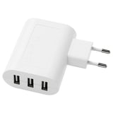 Caricatore USB a 3 porte SMÅHAGEL bianco.