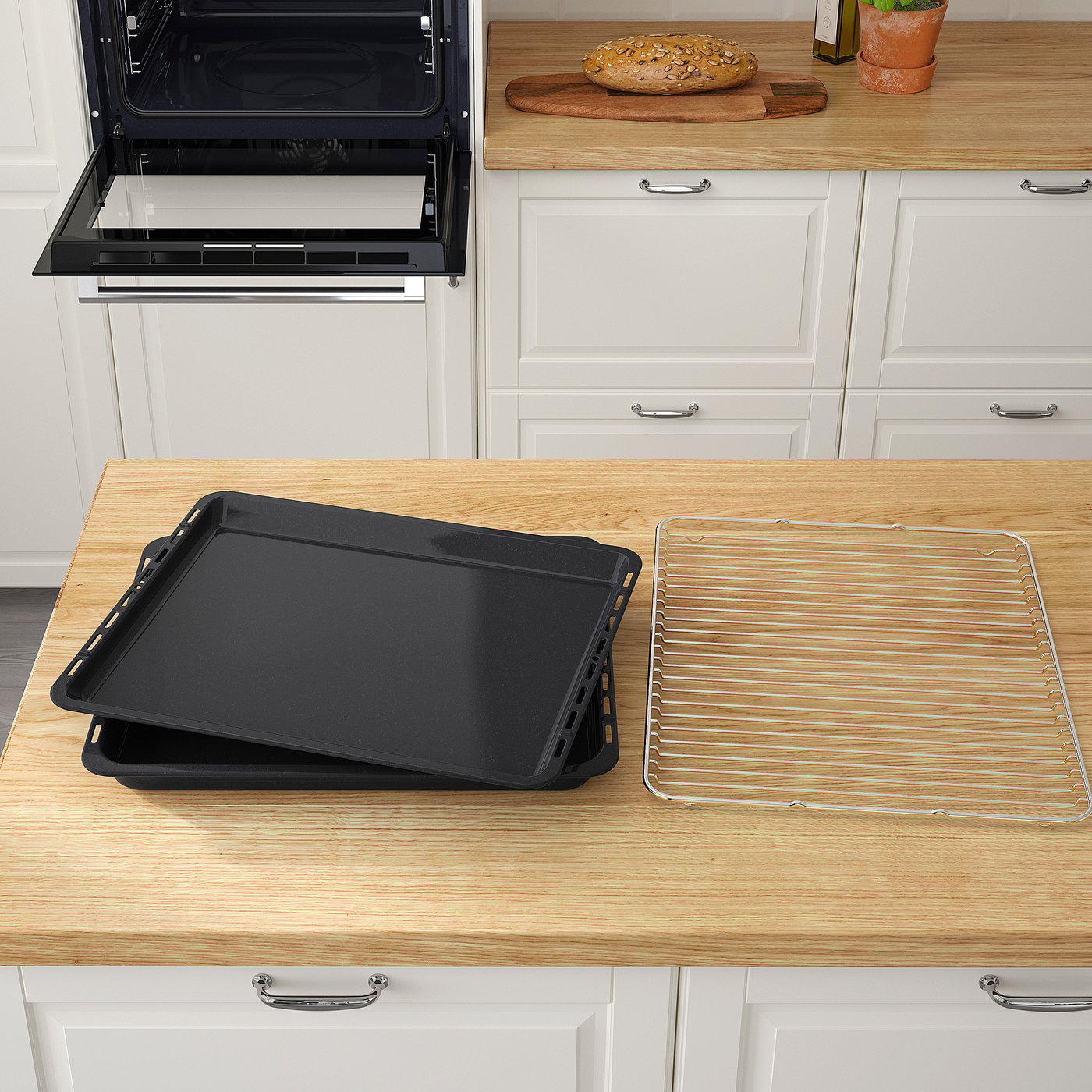 SMAKSAK Forno termoventilato, nero - IKEA IT