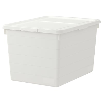 SOCKERBIT: scatola di plastica bianca con chiusura del coperchio.