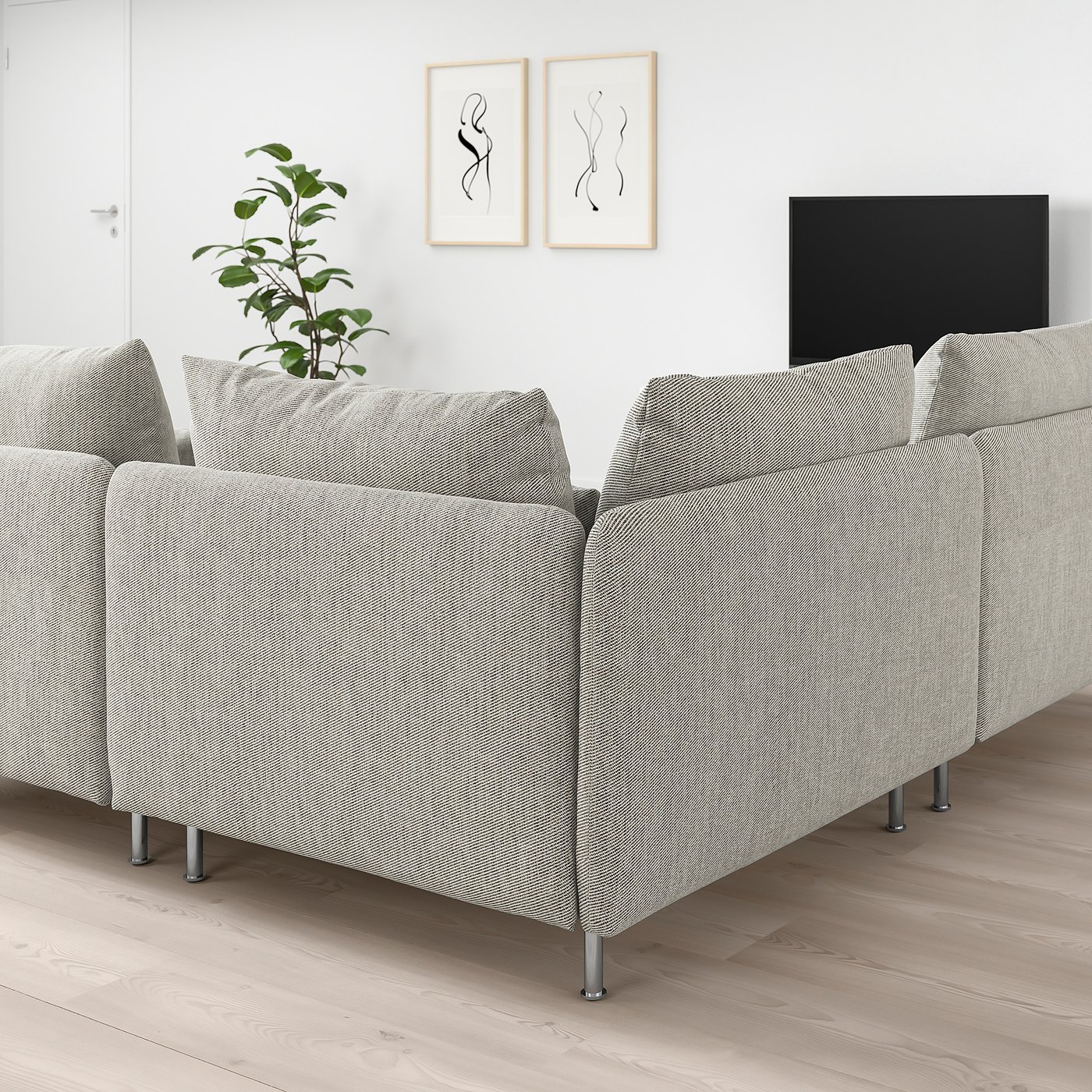 Soderhamn Divano Angolare A 3 Posti Viarp Beige Marrone Ikea It