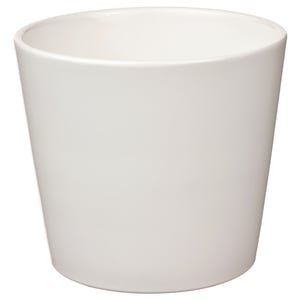 Vaso da piante in ceramica AETIOS, colore sfumato, bianco-oro, 34cm, 34cm