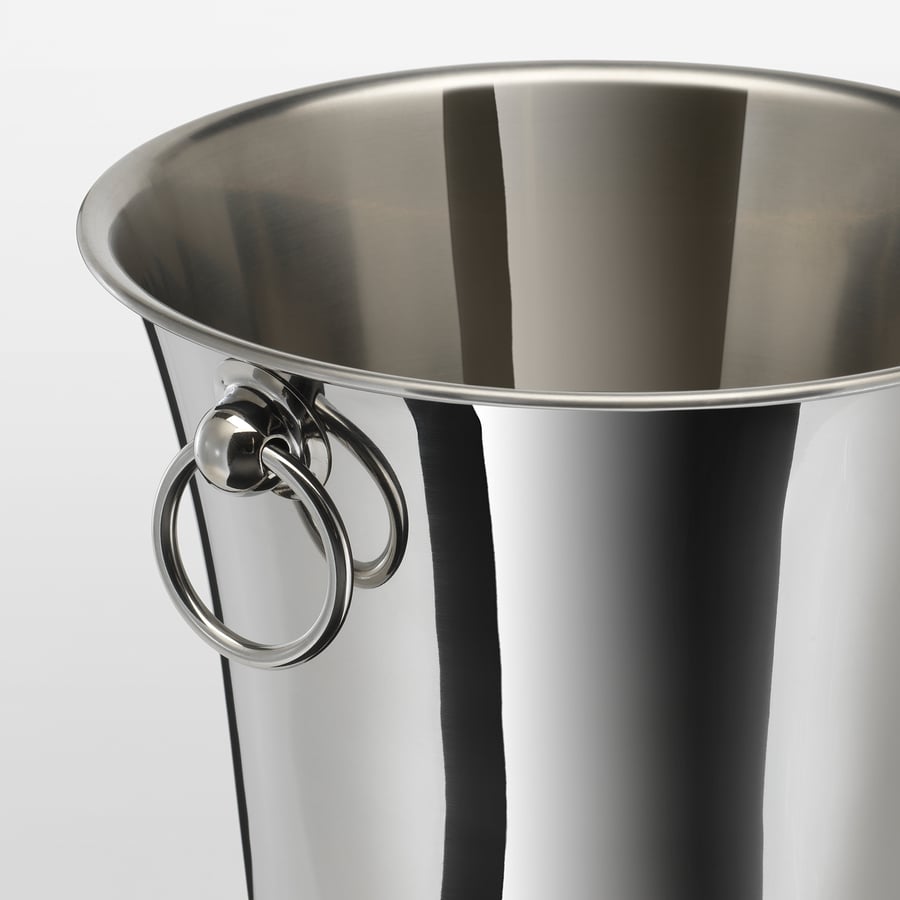 Set 3 Contenitori Per Champagne Con Supporto - Secchiello In Acciaio Inox, Per Feste, Interni Ed Esterni