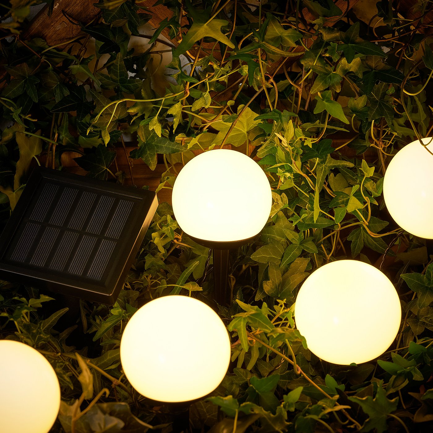 Solvinden Illuminazione Terra Led Ener Solare Da Esterno 5 Steli Bianco Ikea It