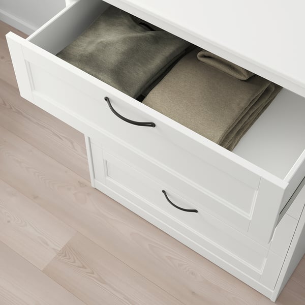 SONGESAND Cassettiera con 4 cassetti, bianco, 82x104 cm - IKEA