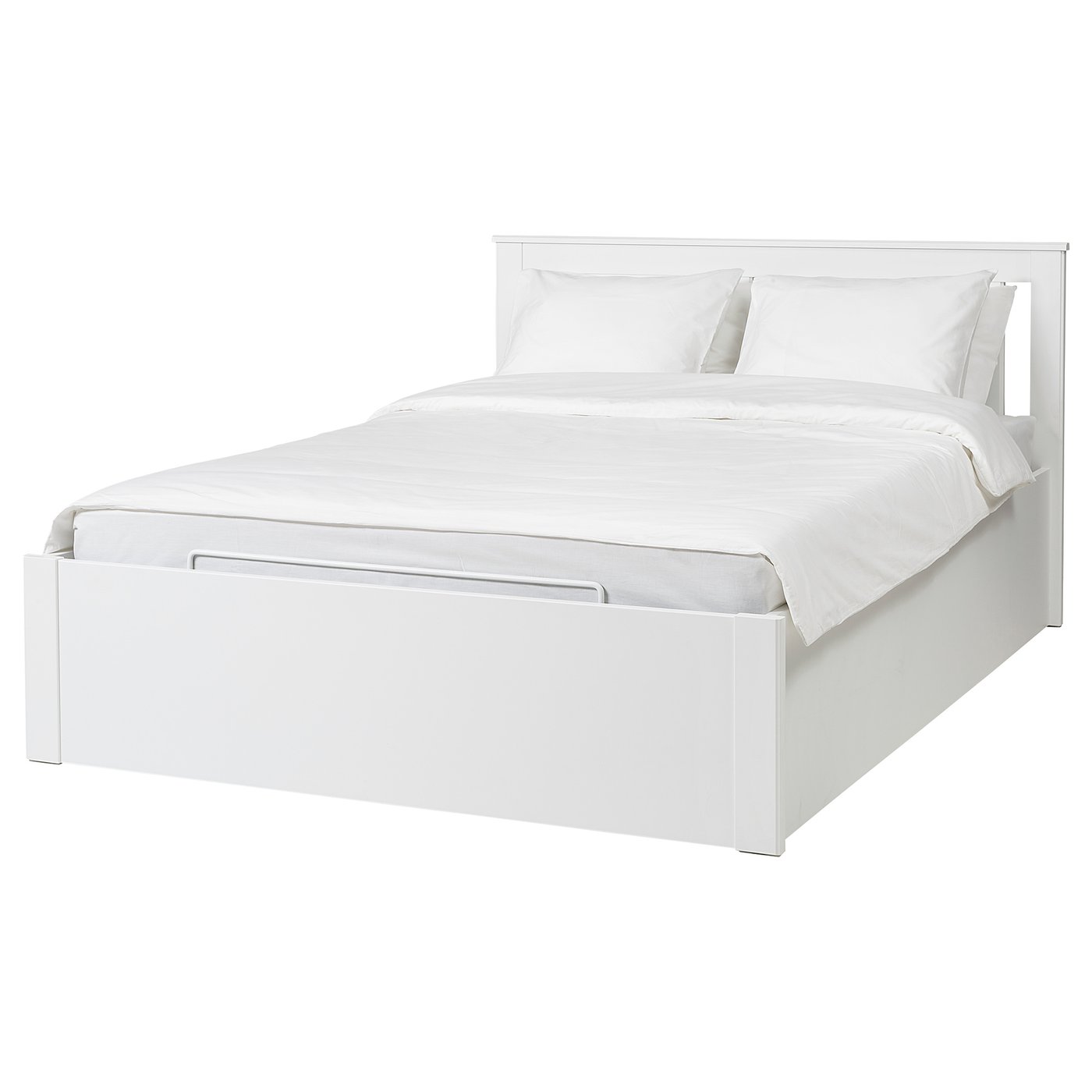 songesand struttura letto con contenitore bianco 160x200 cm