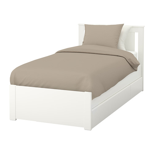 SONGESAND Struttura letto con 2 contenitori - Leirsund ...