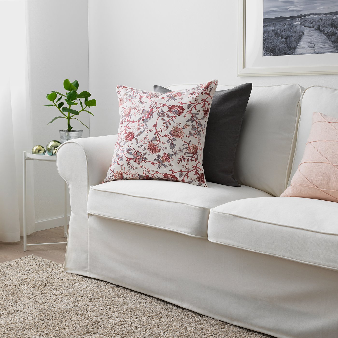 Sprangort Cuscino Bianco Rosa 50x50 Cm Ikea It