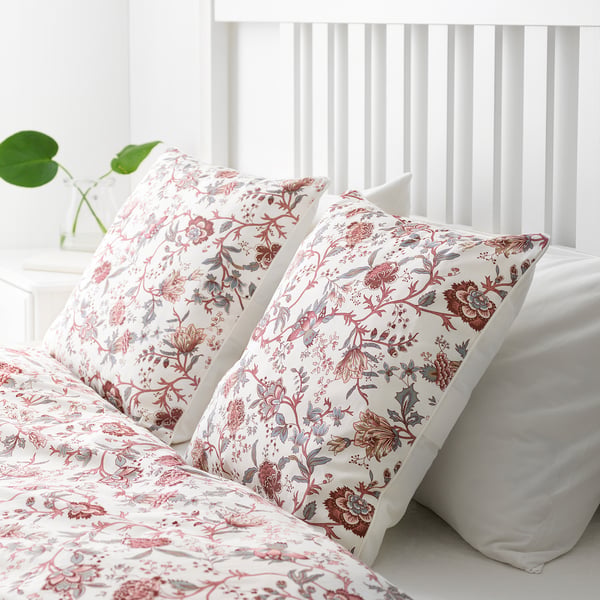 sprangort cuscino bianco rosa 50x50
